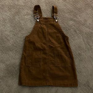 brown girls dress/overalls